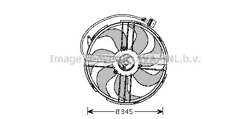 AVA QUALITY COOLING Вентилятор, охлаждение двигателя VW7512